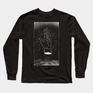 Mage Hand Cantrip Dnd Tarot Card Dungeons and Dragons 5e Long Sleeve T-Shirt